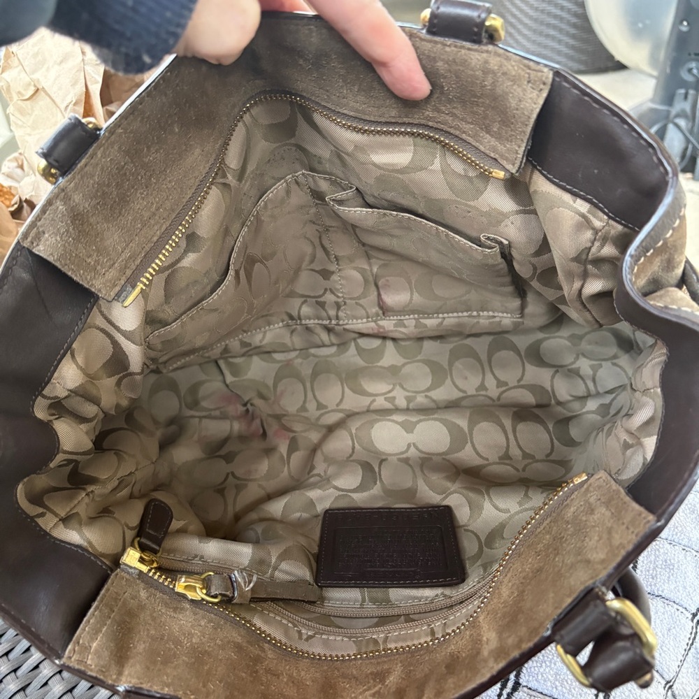 COACH Hampton Vintage Suede bag E060-8A79 - Picture 10 of 13